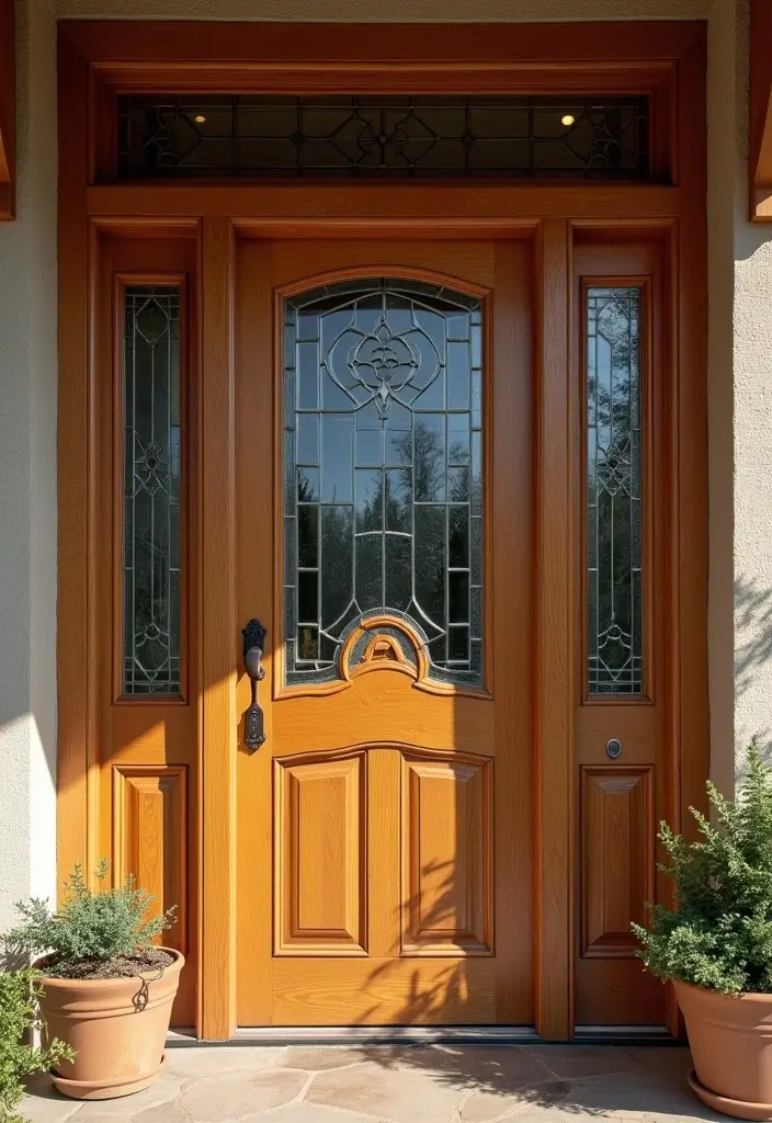 20 Stunning Main Door Designs That Will Transform Your Apartment Entrance! - 19. Arts and Crafts Style