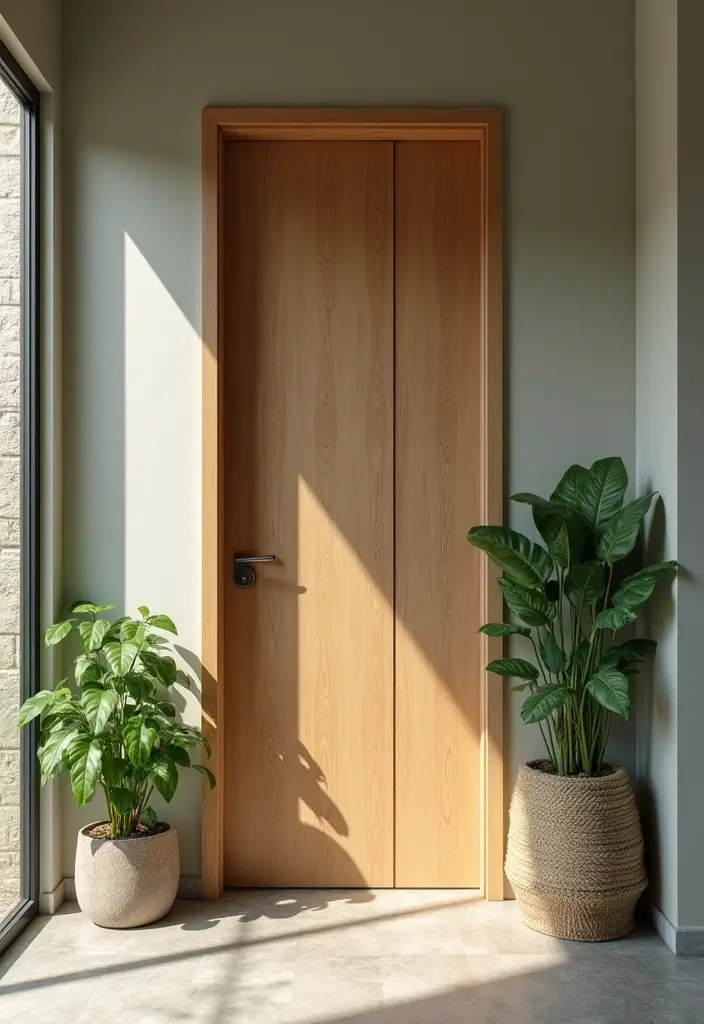 20 Stunning Main Door Designs That Will Transform Your Apartment Entrance! - 20. Sustainable Door Designs