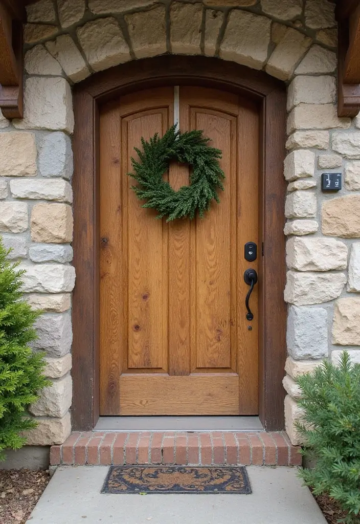 20 Stunning Main Door Designs That Will Transform Your Apartment Entrance! - 3. Rustic Wooden Doors