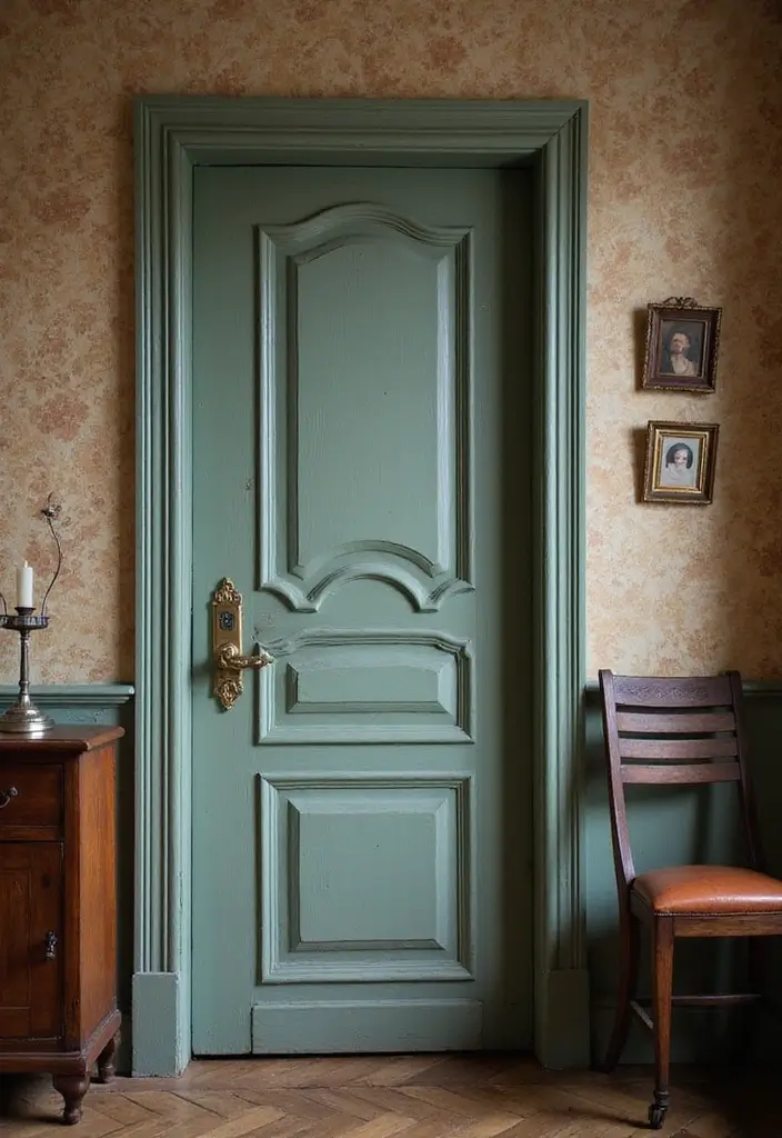 20 Stunning Main Door Designs That Will Transform Your Apartment Entrance! - 6. Vintage Style Doors