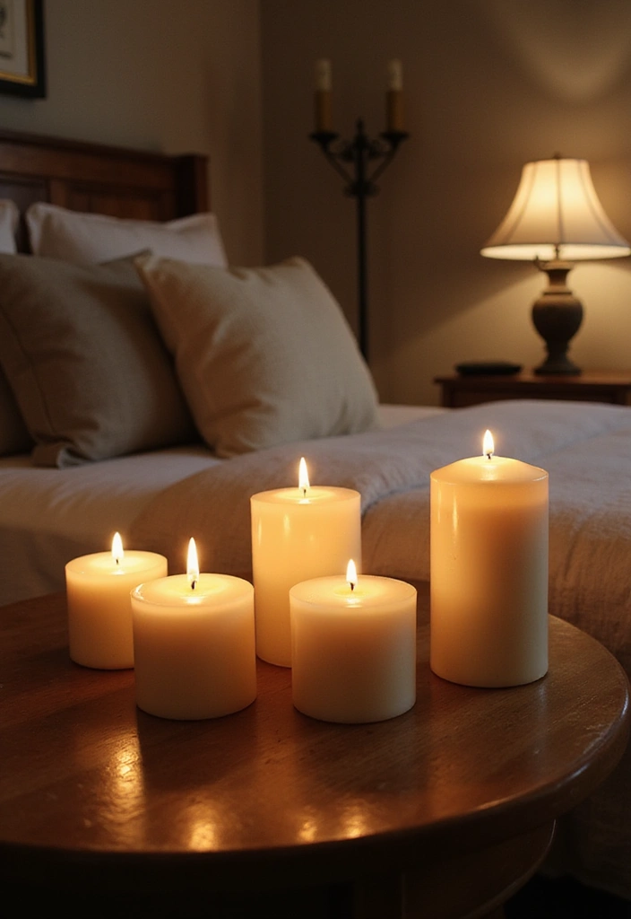 20 Warm Cozy Bedroom Ideas for the Perfect Romantic Date Night! - 3. Scented Candles