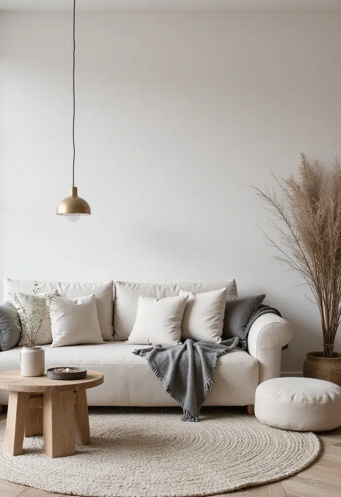 21 Living Room Ideas That'll Make You Want to Curl Up and Stay Forever! - 11. Neutral Sanctuary