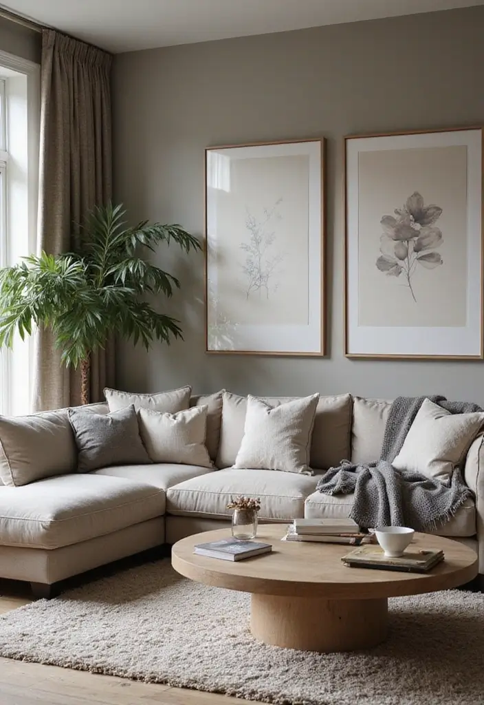 21 Living Room Ideas That'll Make You Want to Curl Up and Stay Forever! - 13. Monochromatic Magic