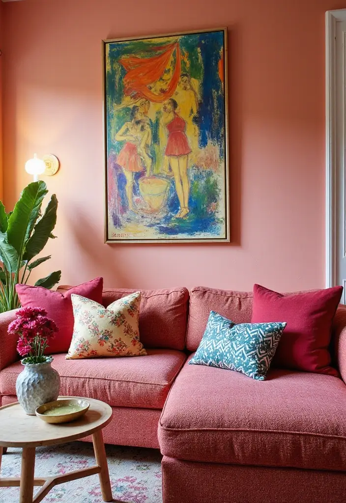 21 Living Room Ideas That'll Make You Want to Curl Up and Stay Forever! - 5. Bright and Bold Colors