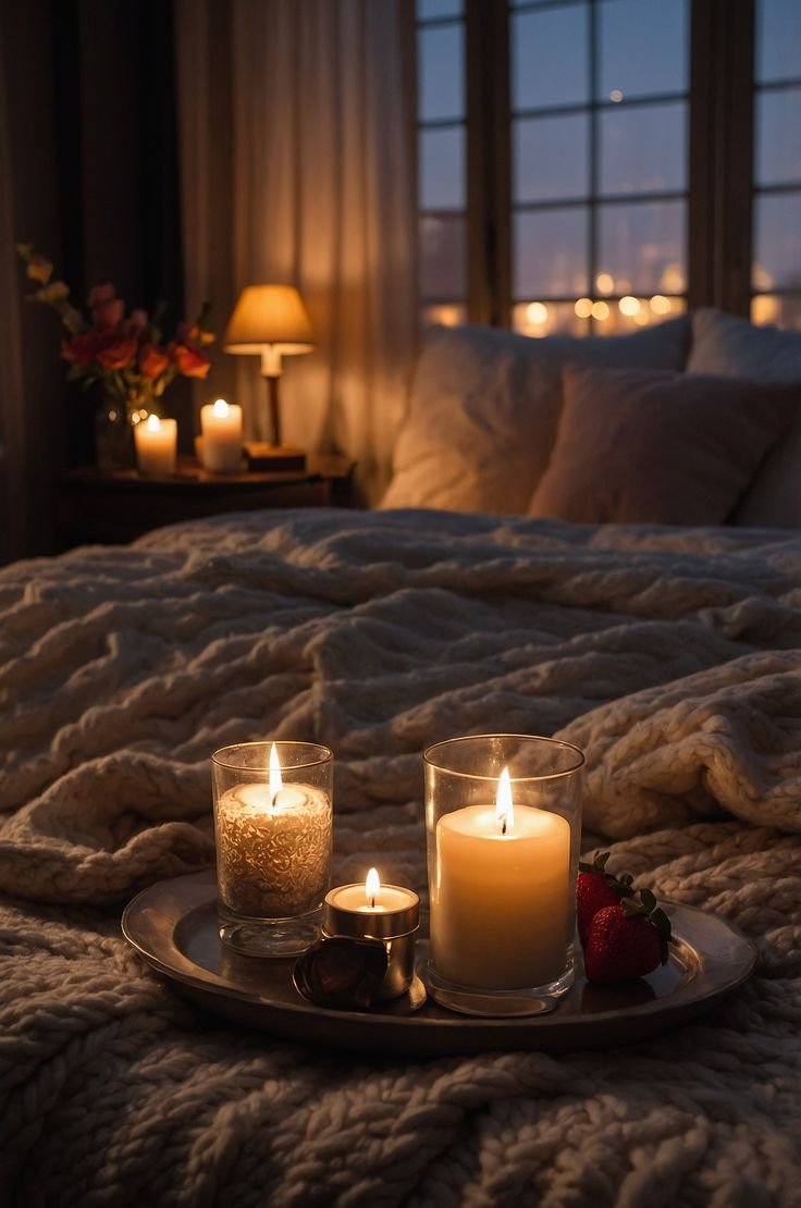 23 Date Night Bedroom Decor Hacks That Make Any Night Feel Special (DIY Ideas #11!) - 5. Romantic Dinner Setup