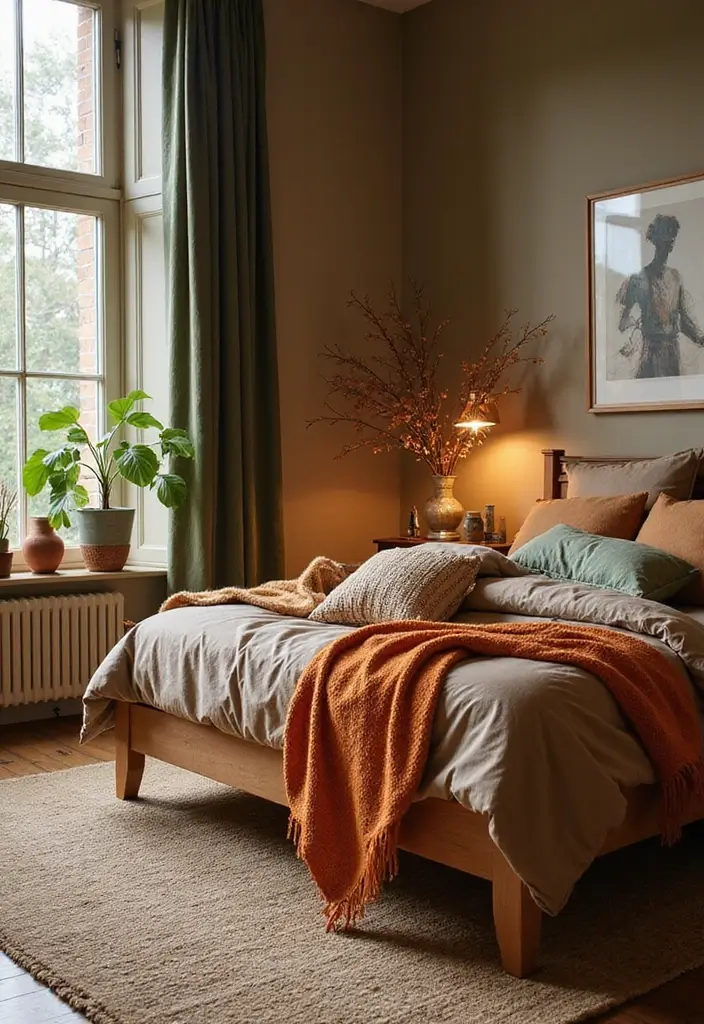24 Fall Bedroom Decor Ideas That Transform Your Space Into a Cozy Autumn Oasis - 1. Embrace Earthy Tones