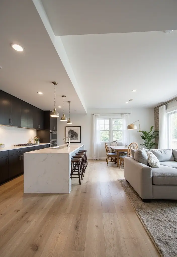 25 Aesthetic Kitchen Ideas That Will Make You Fall in Love with Cooking Again! - 18. Open Concept Design