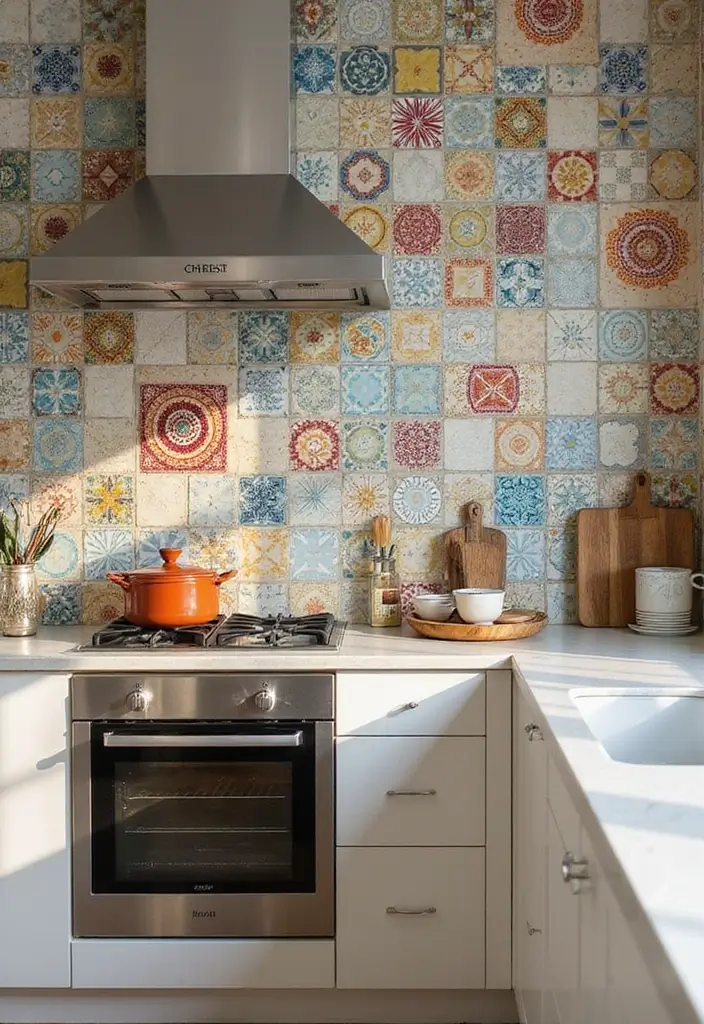 25 Aesthetic Kitchen Ideas That Will Make You Fall in Love with Cooking Again! - 23. Unique Tile Designs
