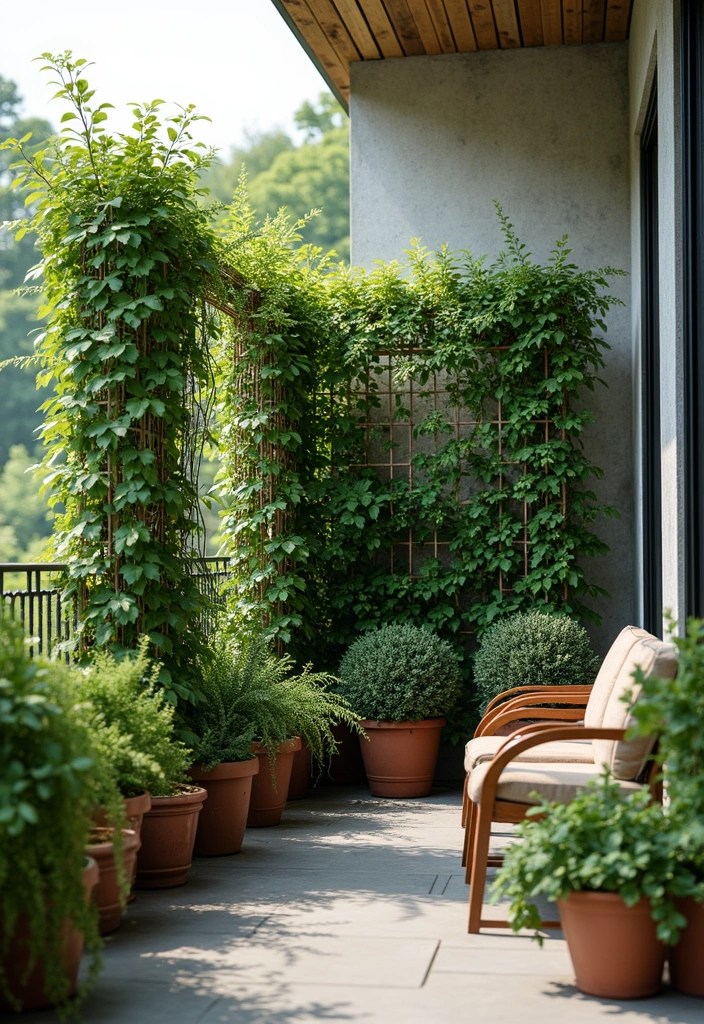 25 Balcony Gardening Ideas That Make Your Outdoor Space Feel Like a Mini Oasis - 10. Privacy Screens