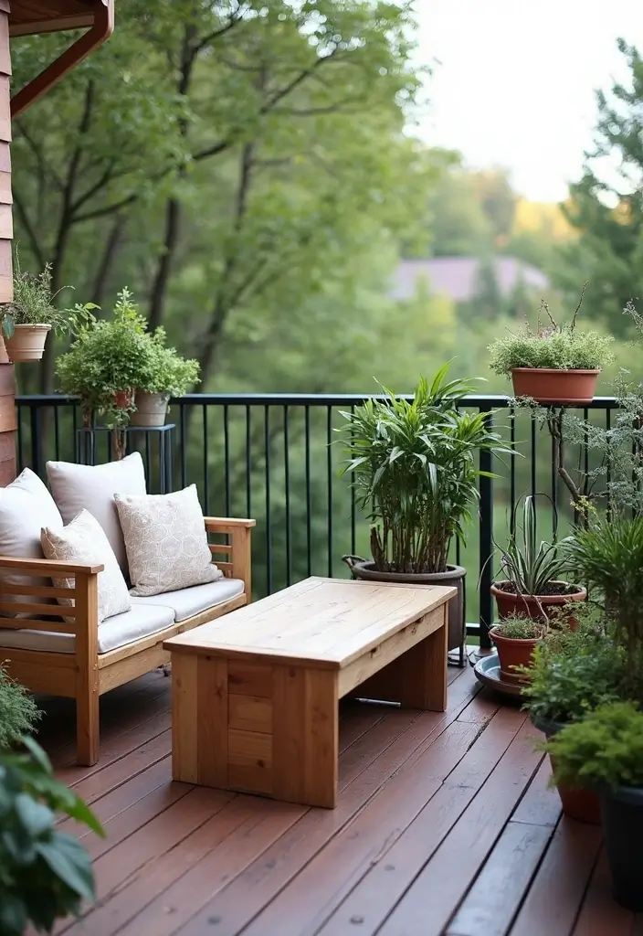 25 Balcony Gardening Ideas That Make Your Outdoor Space Feel Like a Mini Oasis - 11. DIY Garden Furniture