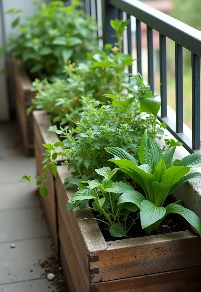 25 Balcony Gardening Ideas That Make Your Outdoor Space Feel Like a Mini Oasis - 16. Tidy Up with Planter Boxes
