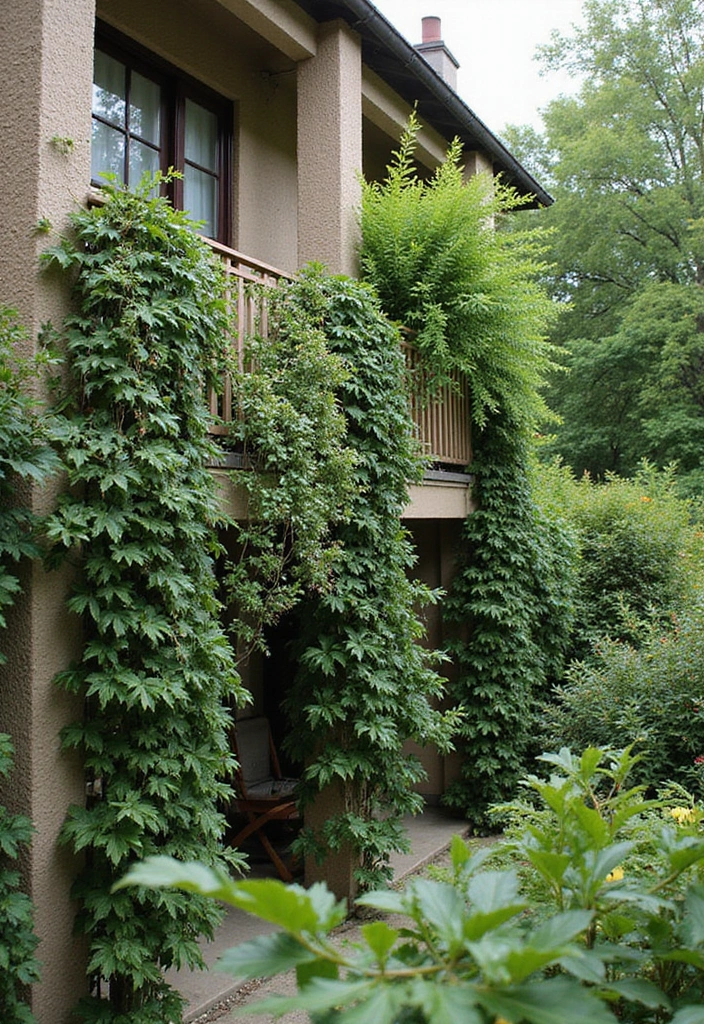 25 Balcony Gardening Ideas That Make Your Outdoor Space Feel Like a Mini Oasis - 18. Climbing Plants for Vertical Appeal