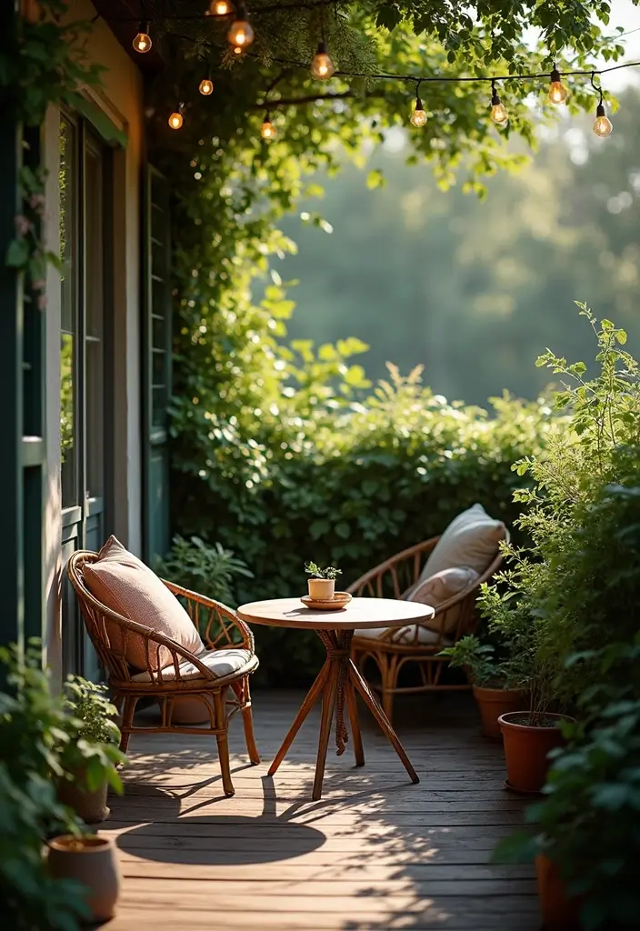 25 Balcony Gardening Ideas That Make Your Outdoor Space Feel Like a Mini Oasis - 2. Cozy Seating Nook