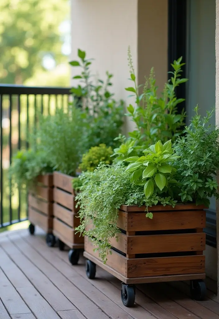 25 Balcony Gardening Ideas That Make Your Outdoor Space Feel Like a Mini Oasis - 23. Portable Gardening