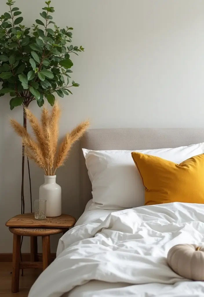 25 Cozy Fall Bedroom Decor Ideas That'll Transform Your Space Overnight - 12. Decorative Greenery