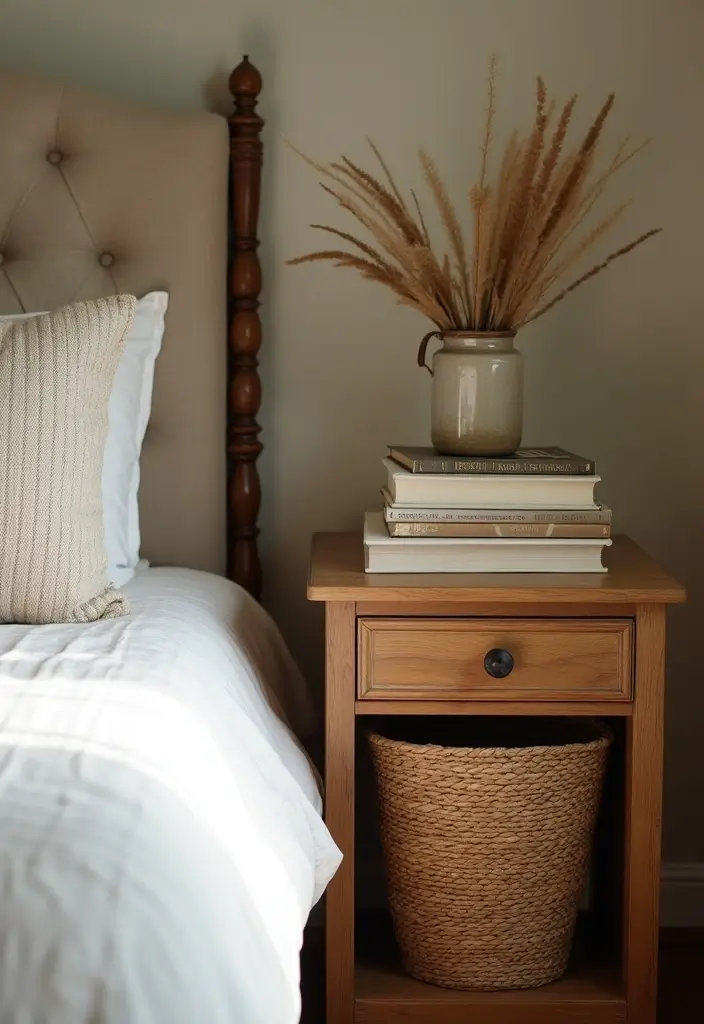 25 Cozy Fall Bedroom Decor Ideas That'll Transform Your Space Overnight - 22. Creative Book Displays