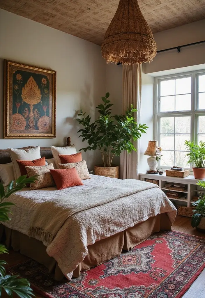 25 Dreamy Master Bedroom Decor Makeovers That Cost Less Than $300 (You Won't Believe #7!) - 1. Cozy Bohemian Vibes