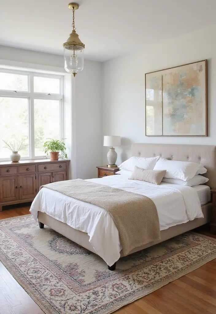 25 Dreamy Master Bedroom Decor Makeovers That Cost Less Than $300 (You Won't Believe #7!) - 17. Layering Rugs for Impact