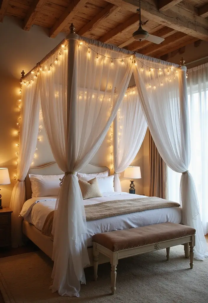 25 Dreamy Master Bedroom Decor Makeovers That Cost Less Than $300 (You Won't Believe #7!) - 19. Fantastical Canopy Beds