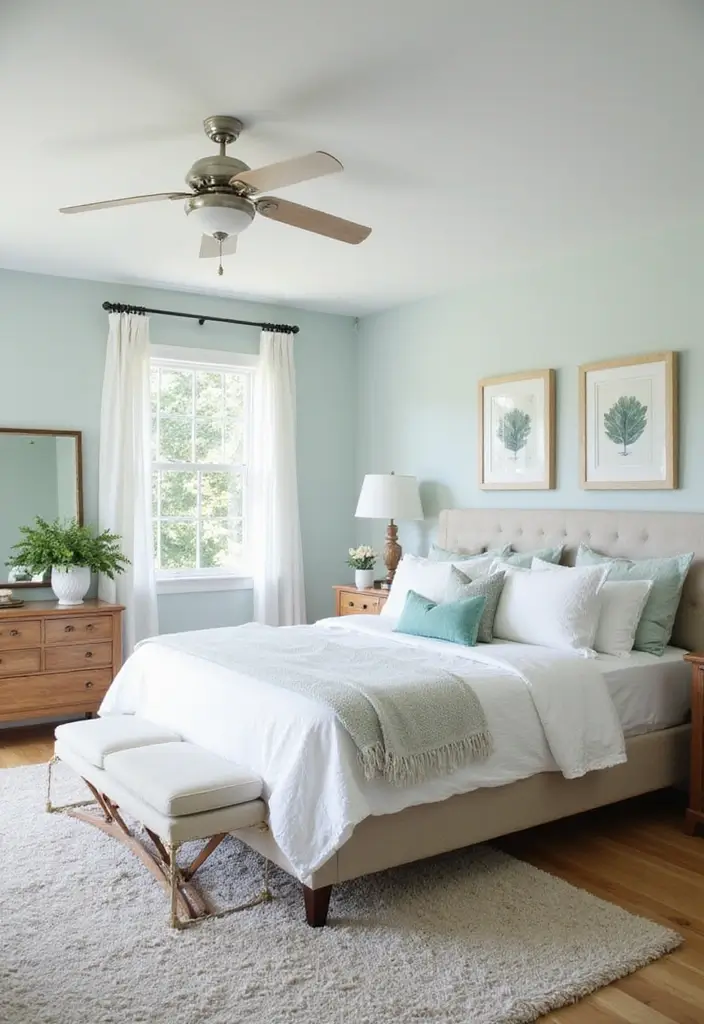 25 Dreamy Master Bedroom Decor Makeovers That Cost Less Than $300 (You Won't Believe #7!) - 21. Bright and Airy Color Palettes