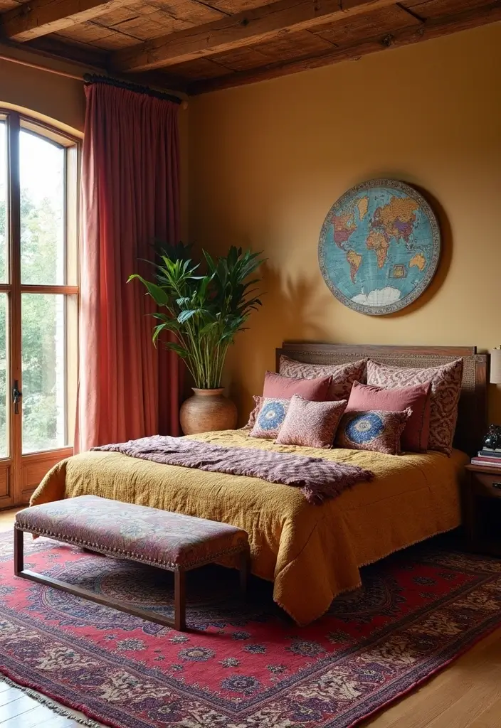 25 Dreamy Master Bedroom Decor Makeovers That Cost Less Than $300 (You Won't Believe #7!) - 23. Global Influences in Decor