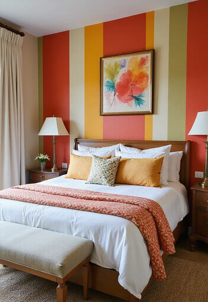 25 Dreamy Master Bedroom Decor Makeovers That Cost Less Than $300 (You Won't Believe #7!) - 4. Colorful Accent Walls
