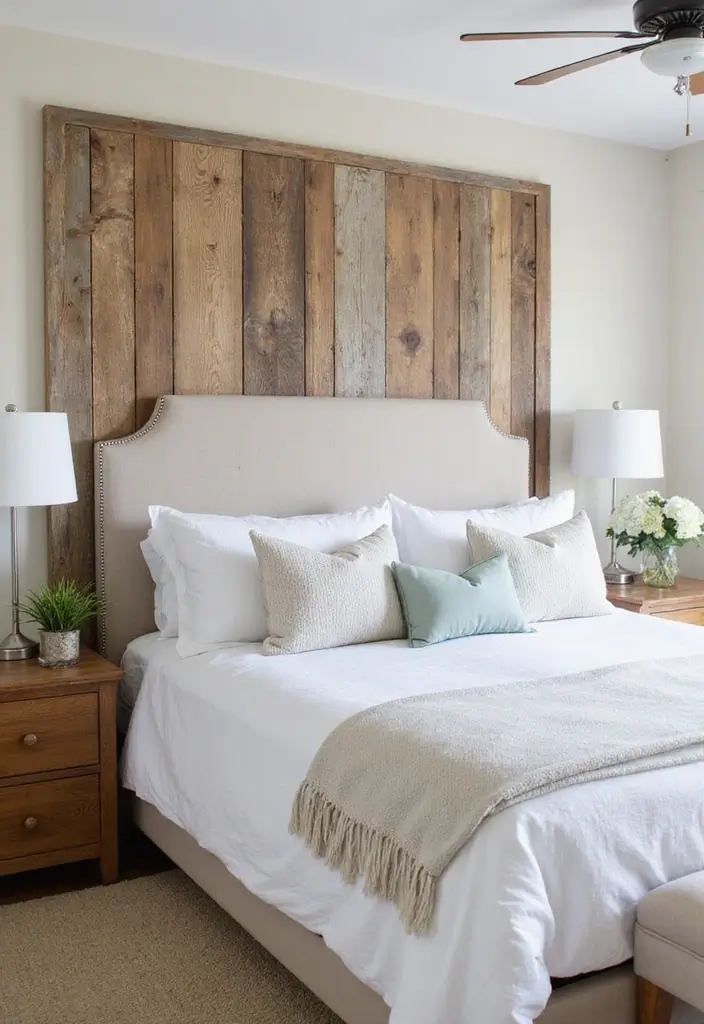 25 Dreamy Master Bedroom Decor Makeovers That Cost Less Than $300 (You Won't Believe #7!) - 7. Creative DIY Headboards