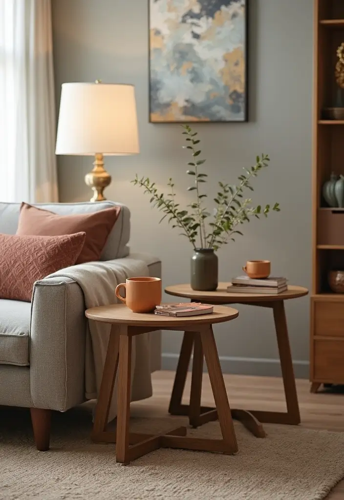 25 Living Room Accessories Decor Ideas That’ll Make Your Space Unforgettable! - 15. Stylish Side Tables