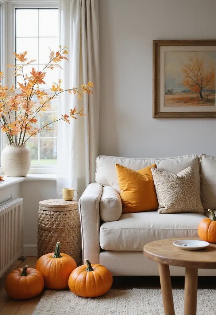 25 Living Room Accessories Decor Ideas That’ll Make Your Space Unforgettable! - 22. Seasonal Decor