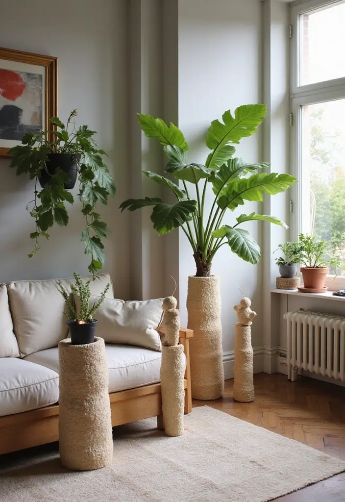 25 Living Room Accessories Decor Ideas That’ll Make Your Space Unforgettable! - 23. Funky Accent Pillars