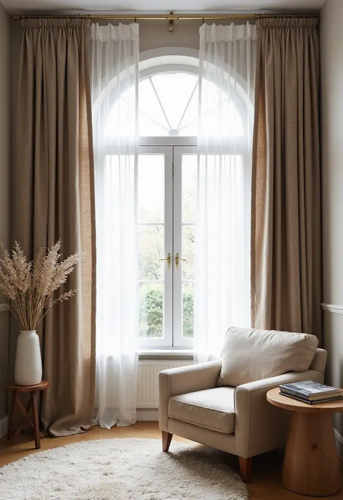 25 Living Room Accessories Decor Ideas That’ll Make Your Space Unforgettable! - 7. Elegant Curtains