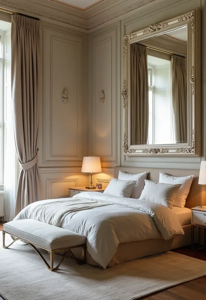 25 Romantic Bedroom Ideas That Will Ignite the Spark in Your Relationship! - 10. Elegant Mirrors
