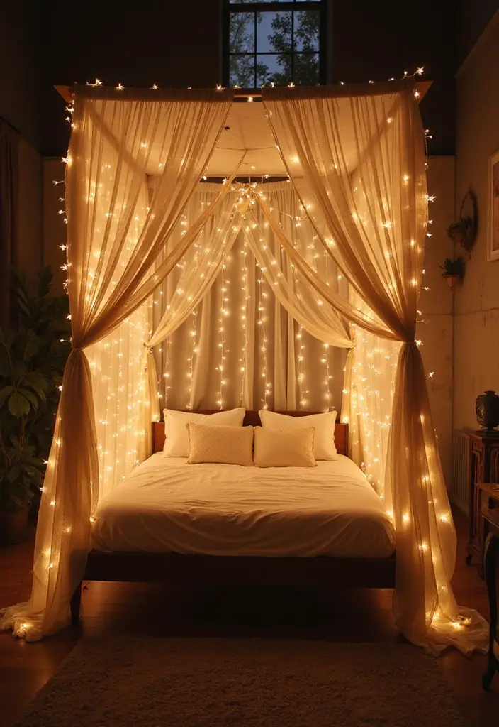 25 Romantic Bedroom Ideas That Will Ignite the Spark in Your Relationship! - 7. Dreamy Canopy