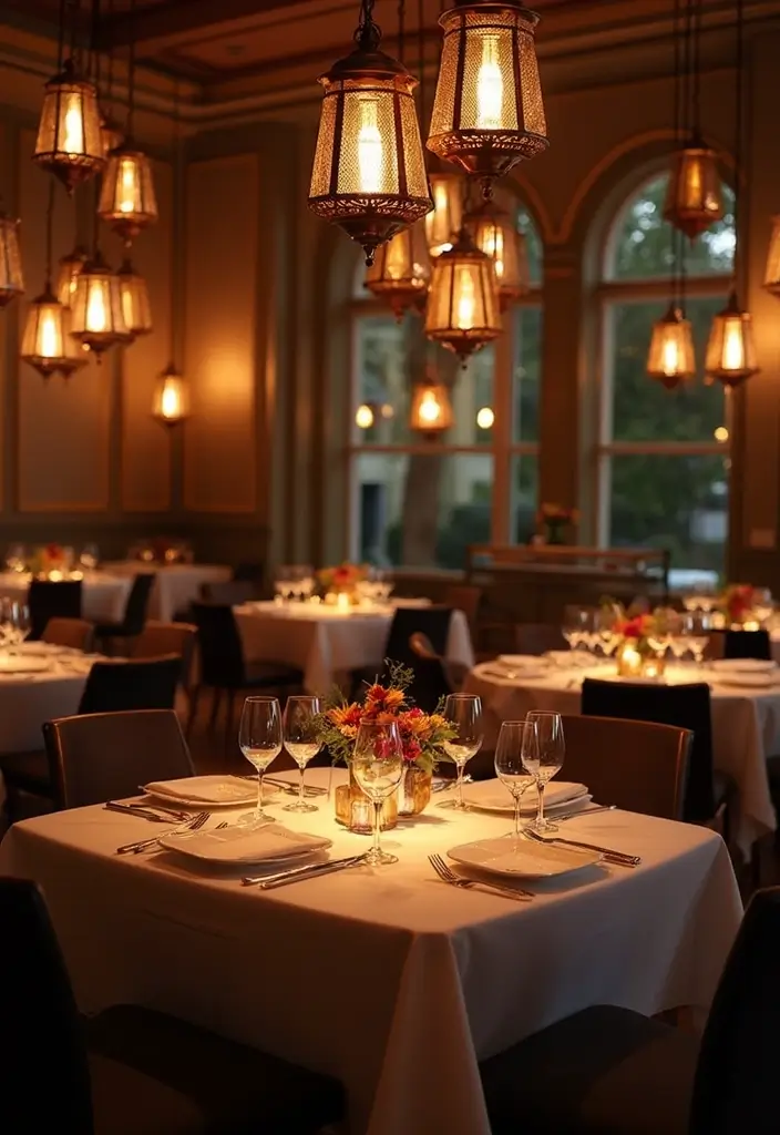 25 Stunning Dining Room Wall Decor Ideas That Transform Your Space Overnight (You Won't Believe #3!) - 18. Hanging Lanterns