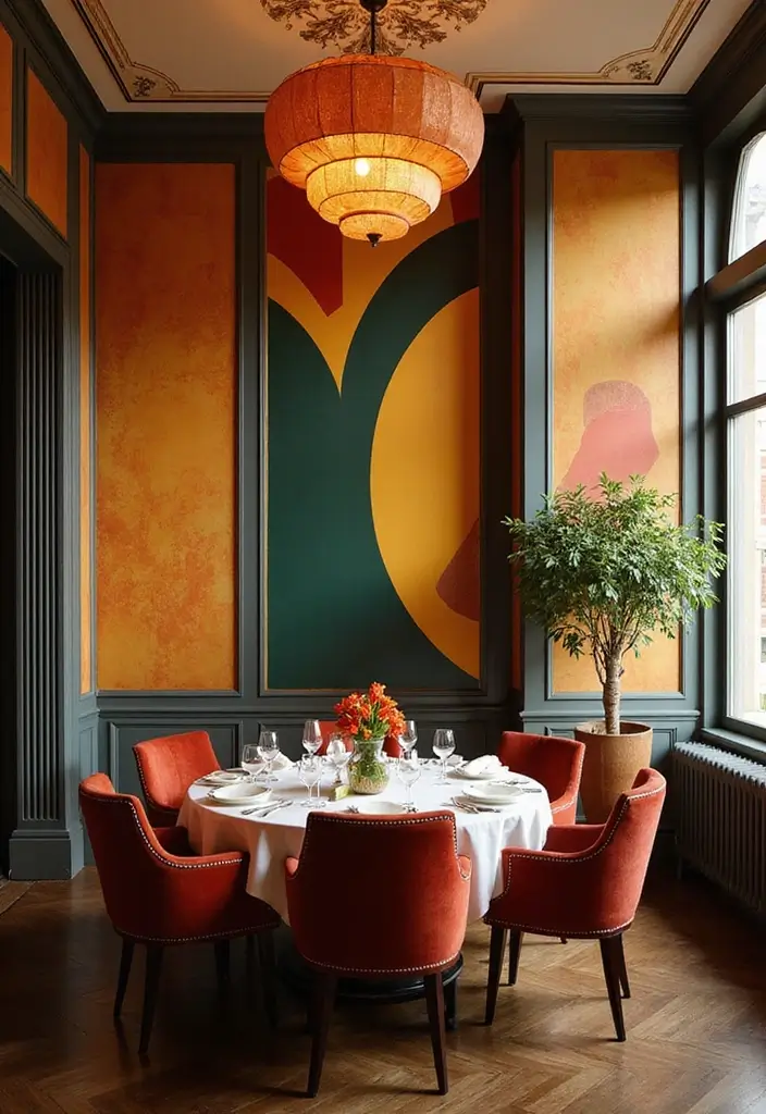 25 Stunning Dining Room Wall Decor Ideas That Transform Your Space Overnight (You Won't Believe #3!) - 19. Art Deco Elements