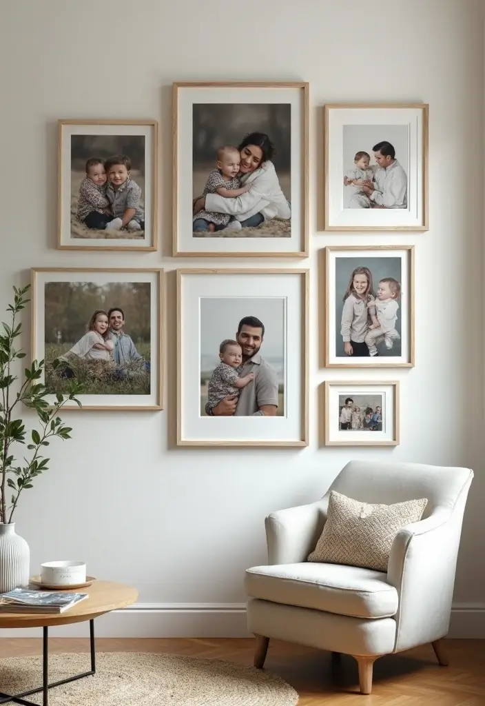 25 Stunning Dining Room Wall Decor Ideas That Will Wow Your Guests! - 1. Gallery Wall of Family Photos