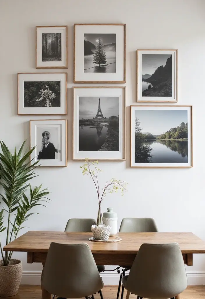 25 Stunning Dining Room Wall Decor Ideas That Will Wow Your Guests! - 16. Layered Artwork