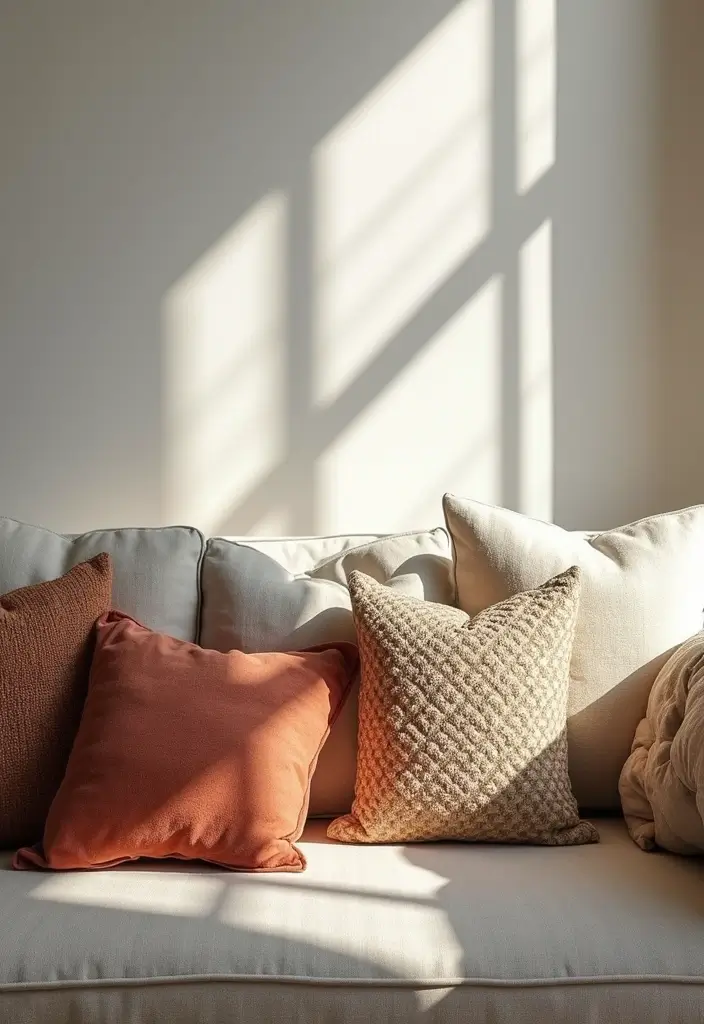 25 Stunning House Decor Ideas That'll Transform Your Aesthetic Living Room! - 15. Aesthetic Throw Pillows