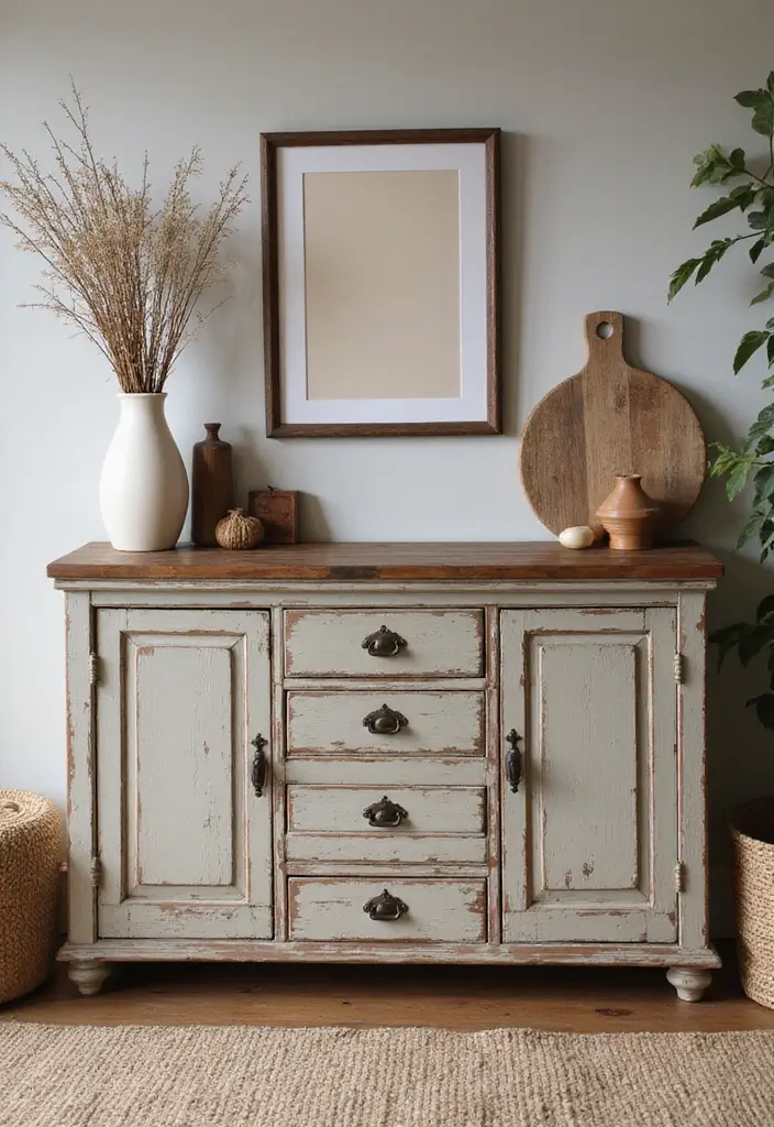 25 Stunning Living Room Cabinet Arrangement Ideas That Will Transform Your Space! - 19. Farmhouse Style Cabinets