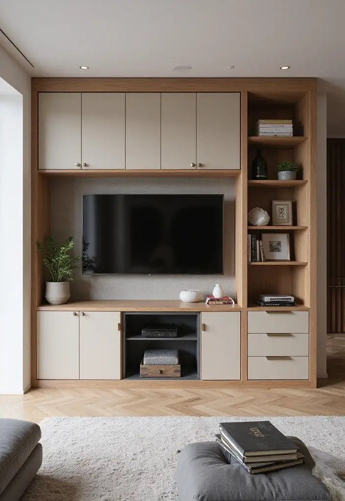 25 Stunning Living Room Cabinet Arrangement Ideas That Will Transform Your Space! - 2. Multi-Purpose Cabinets