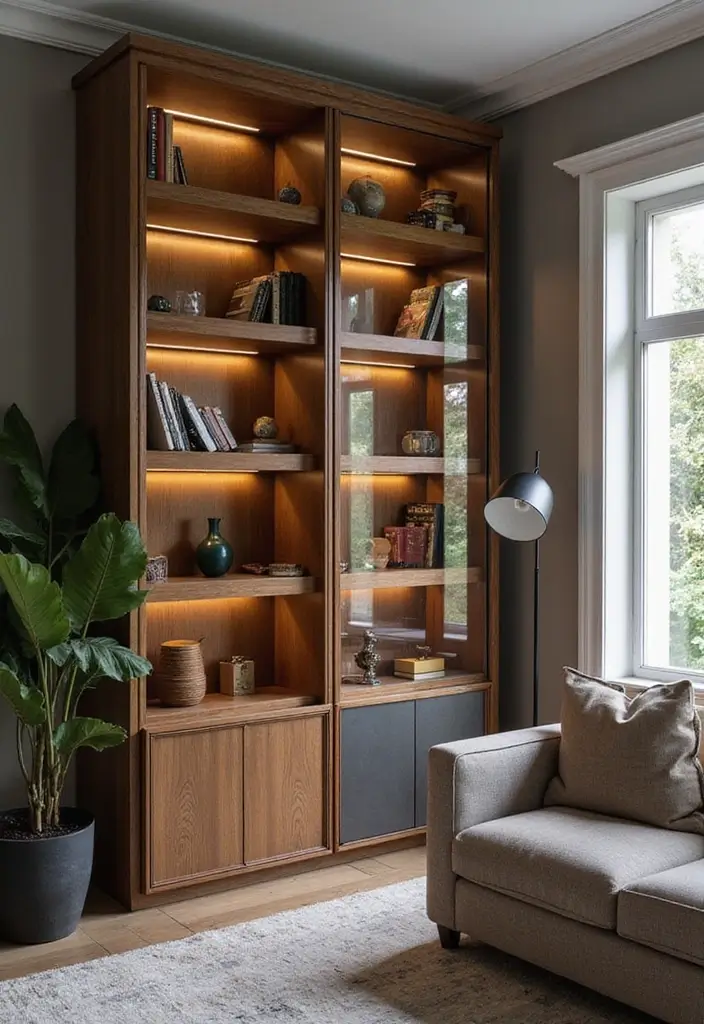 25 Stunning Living Room Cabinet Arrangement Ideas That Will Transform Your Space! - 5. Corner Cabinet Arrangements