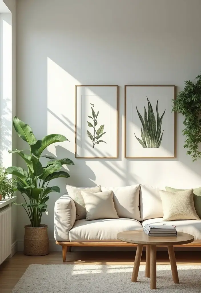 25 Stunning Living Room Wall Decor Ideas That Will Leave You Inspired (You Won't Believe #18!) - 10. Nature-Inspired Decor