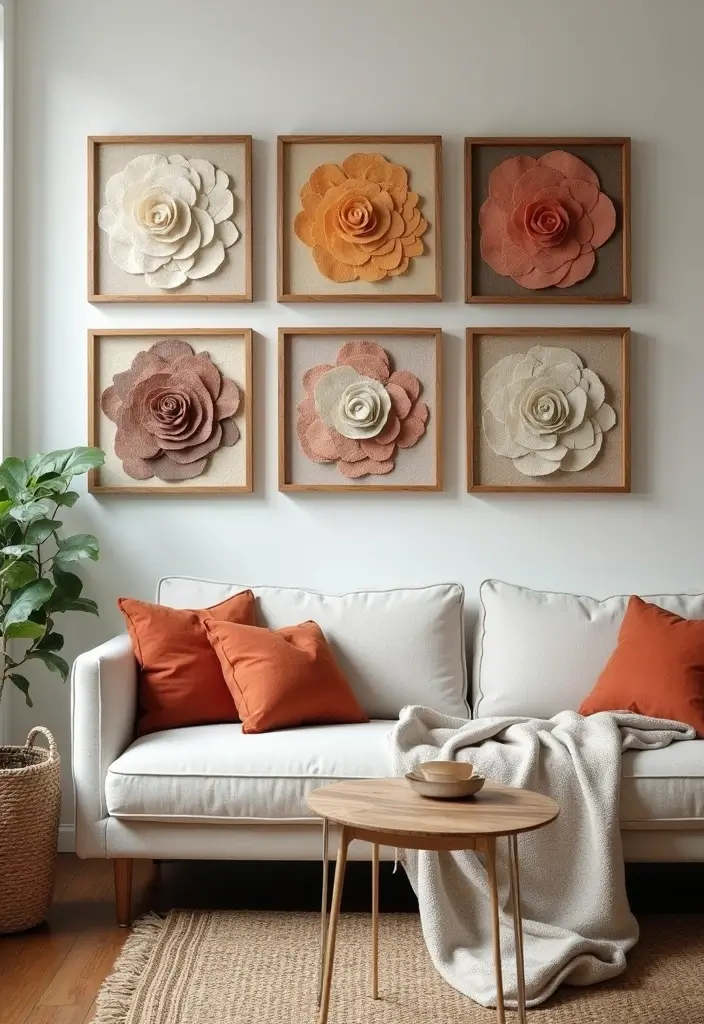 25 Stunning Living Room Wall Decor Ideas That Will Leave You Inspired (You Won't Believe #18!) - 17. Framed Fabric or Textile Art