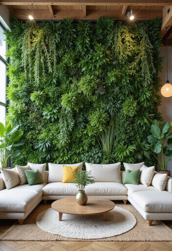 25 Stunning Living Room Wall Decor Ideas That Will Leave You Inspired (You Won't Believe #18!) - 18. A Living Wall