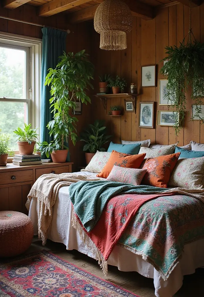 25 Stunning Teenage Bedroom Inspirations That Will Transform Your Space Forever! - 1. Bohemian Bliss