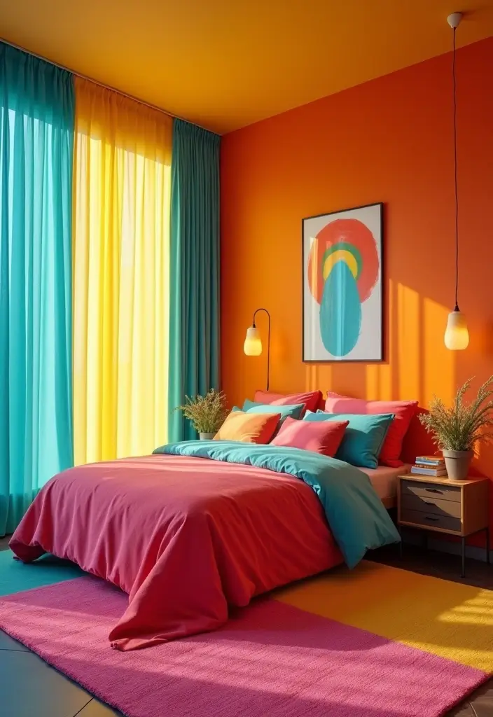 25 Stunning Teenage Bedroom Inspirations That Will Transform Your Space Forever! - 19. Color Blocked