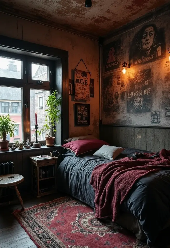 25 Stunning Teenage Bedroom Inspirations That Will Transform Your Space Forever! - 22. Grunge Aesthetic