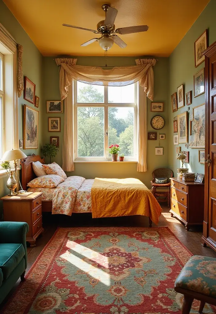 25 Stunning Teenage Bedroom Inspirations That Will Transform Your Space Forever! - 3. Retro Revival