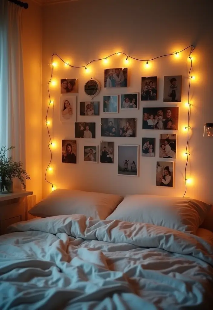 30 Romantic Bedroom Ideas for the Perfect Date Night (Your Partner Will Love #7!) - 15. DIY Photo Wall