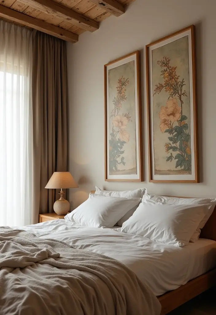 30 Romantic Bedroom Ideas for the Perfect Date Night (Your Partner Will Love #7!) - 18. Unique Artwork